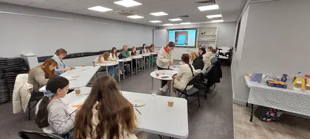 The final winter art class
