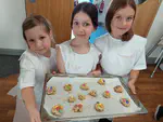 Making cookies for school together