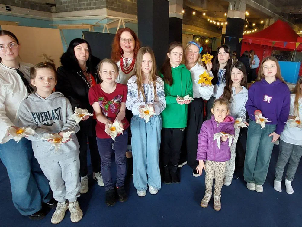 February art class in Felting
