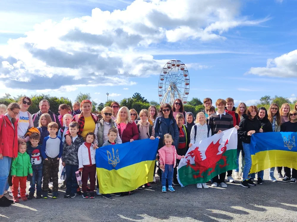 Ukrainian children enjoyed Folly Farm