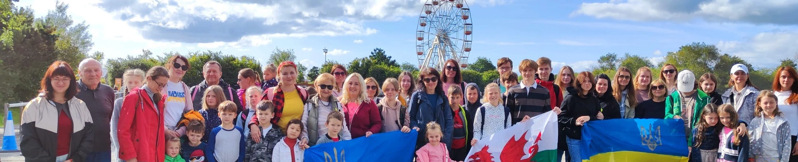 Ukrainian children enjoyed Folly Farm