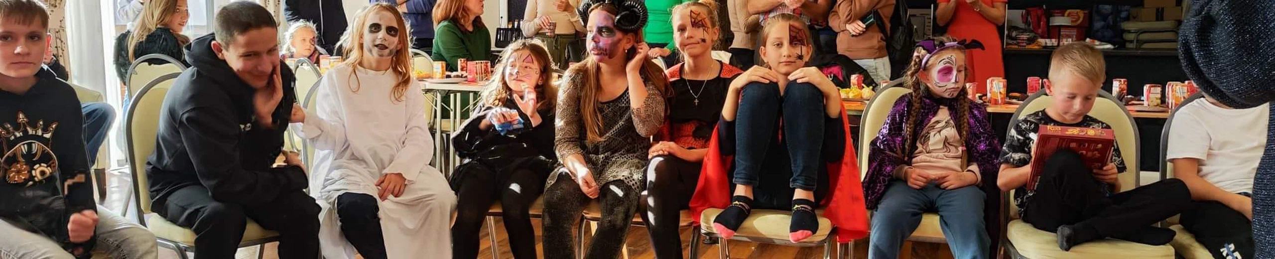 Halloween party for Ukrainian kids