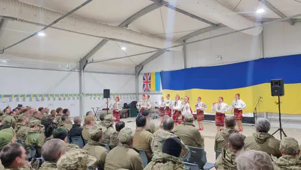 Visit to Ukrainian militaries