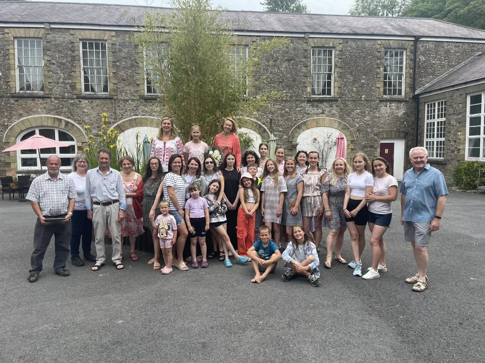 Pool and dinner at Pantglas Hall