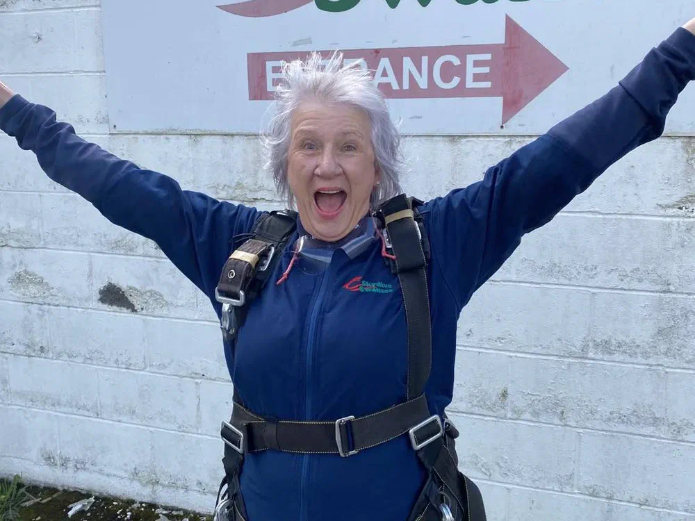 Sarah Wright's skydive