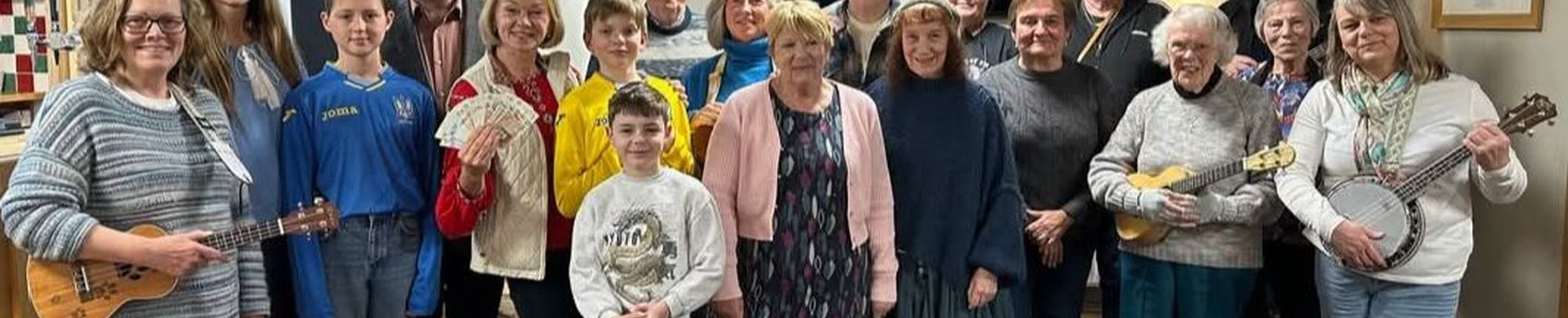Donation from the Swansea Ukulele Club