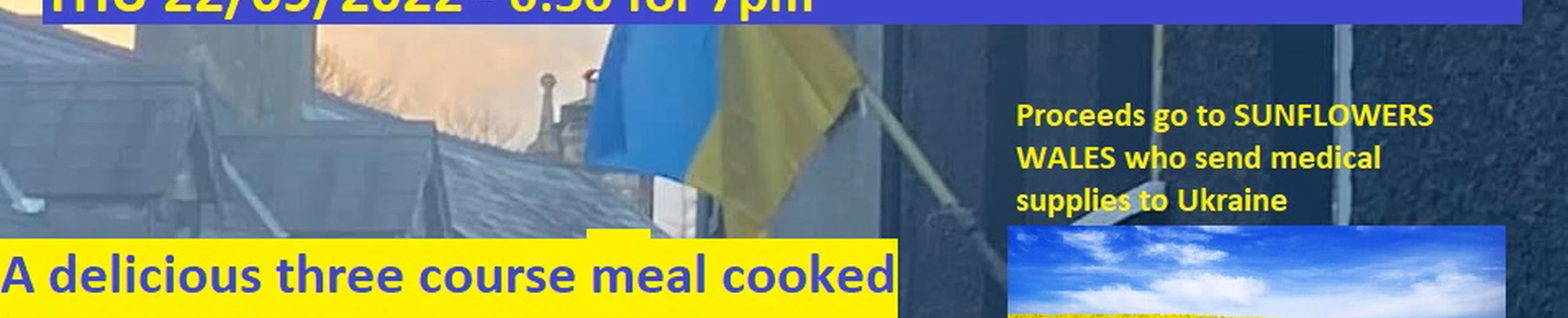 Fundraising dinner at Gwili Kitchen Cafe, Llandeilo