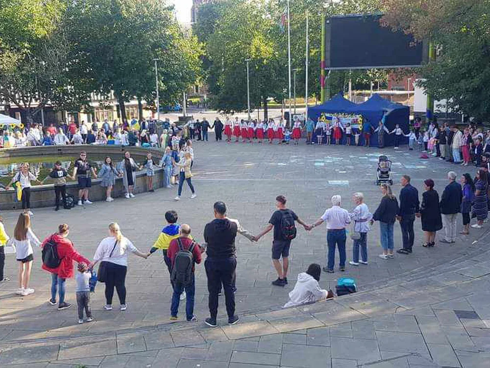 Independence Day of Ukraine on Swansea Castle Square