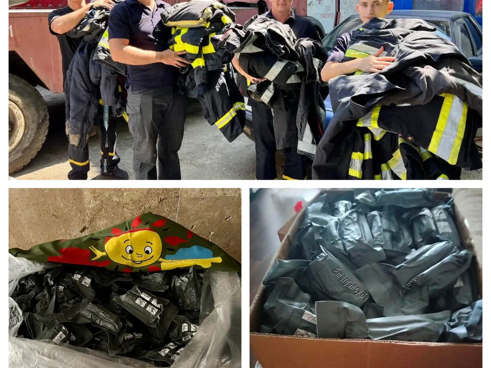 Shipment of bandages and fireproof costumes to Ukraine