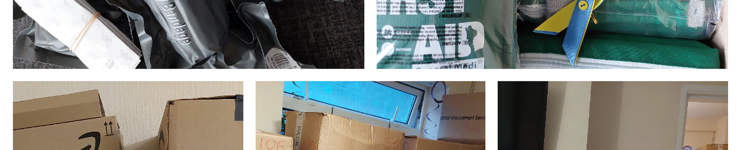 Shipment of medical supplies and humanitarian aid to Ukraine